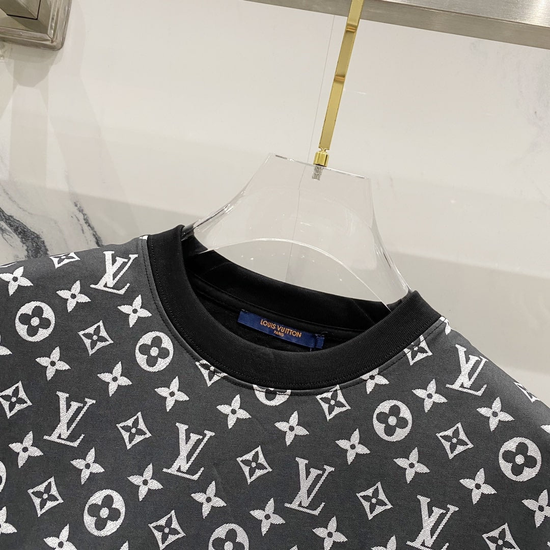 Louis Vuitton Monogram Drip T-Shirt – Black & Grey