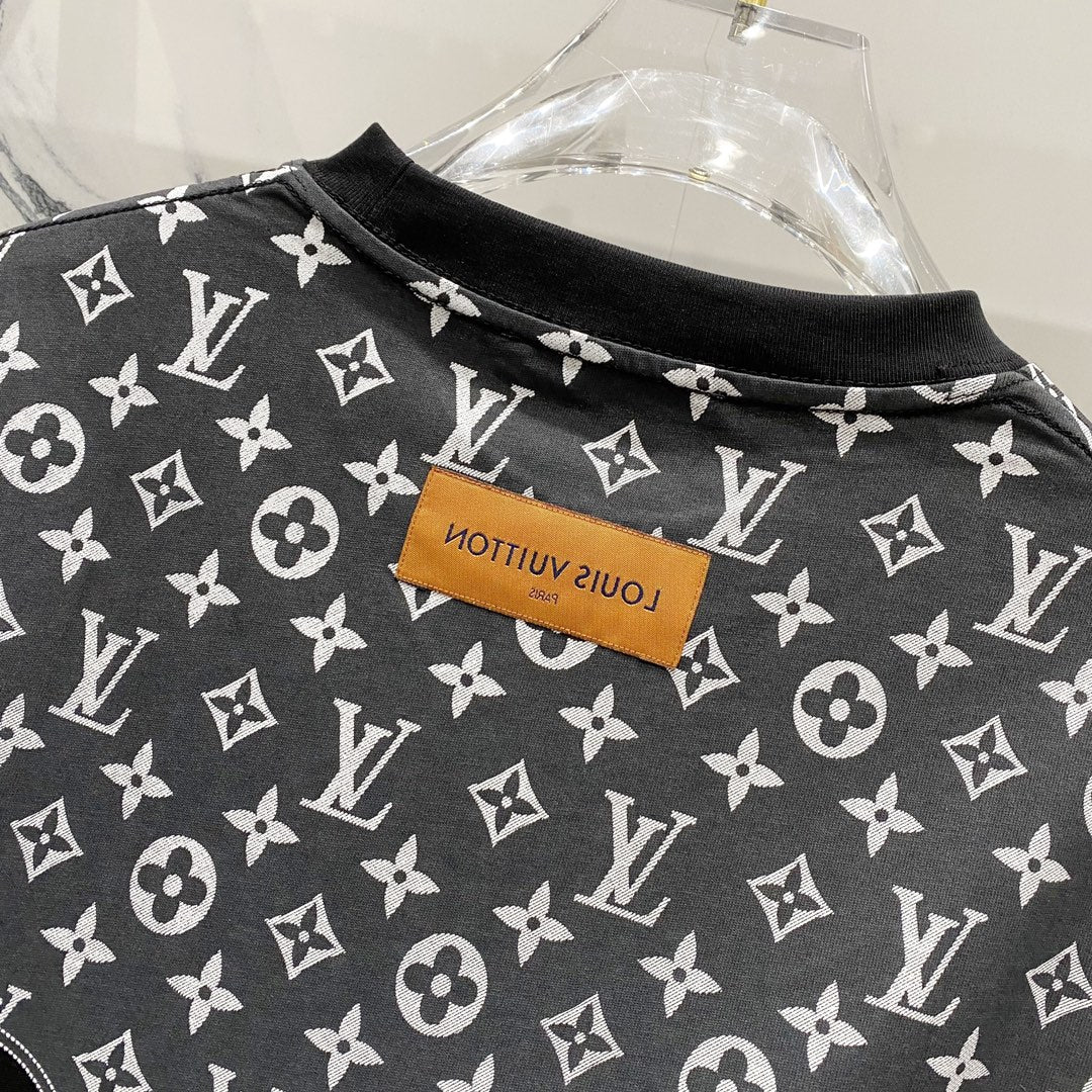 Louis Vuitton Monogram Drip T-Shirt – Black & Grey