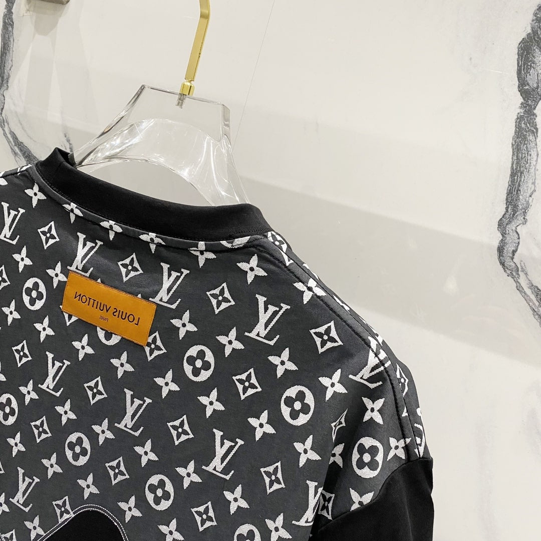 Louis Vuitton Monogram Drip T-Shirt – Black & Grey