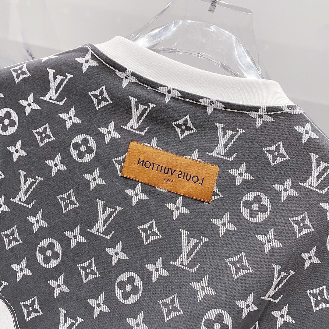 Louis Vuitton Monogram Drip T-Shirt – White & Grey