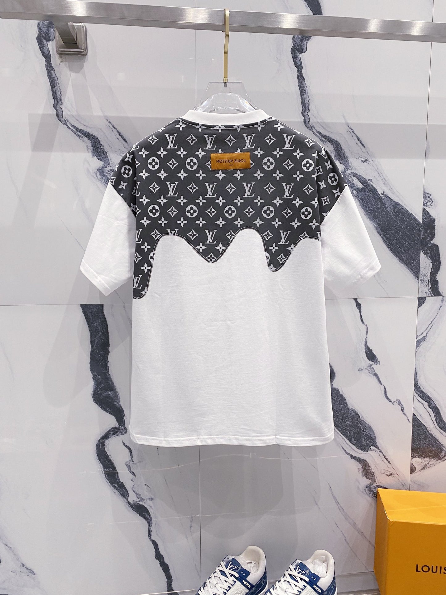 Louis Vuitton Monogram Drip T-Shirt – White & Grey