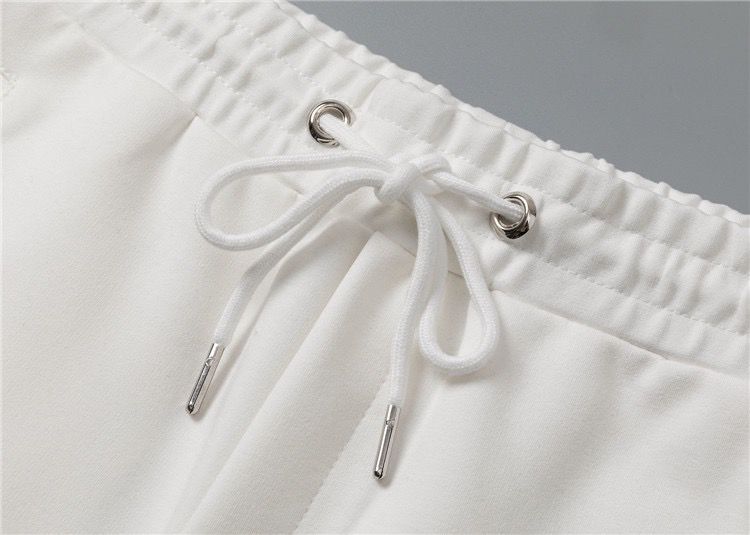 Louis Vuitton Monogram Embossed Cotton Tracksuit White Zip-Up Jacket and Jogger Pants Set