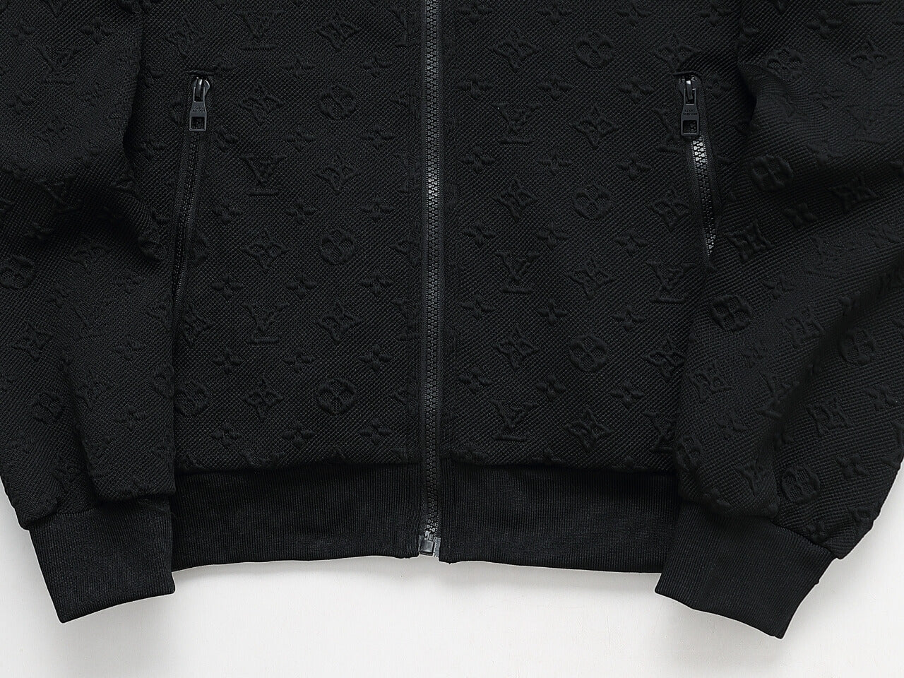 Louis Vuitton Monogram Embossed Technical Tracksuit Black