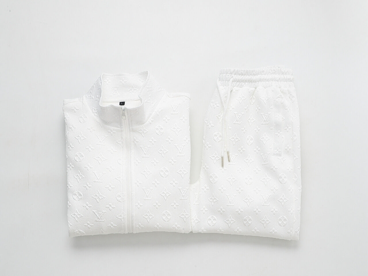 Louis Vuitton Monogram Embossed Technical Tracksuit White