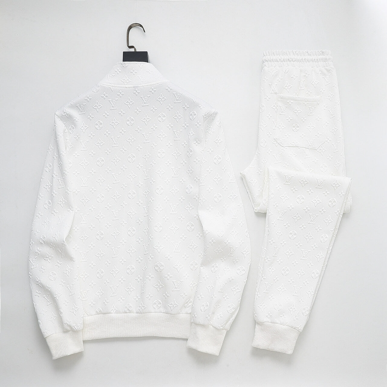 Louis Vuitton Monogram Embossed Technical Tracksuit White