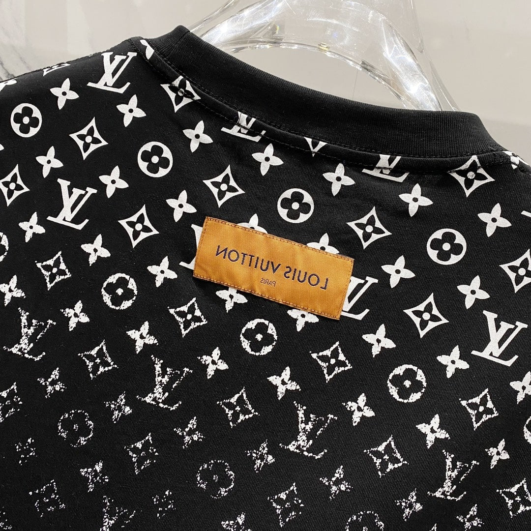 Louis Vuitton Monogram Gradient T-Shirt – Black & White