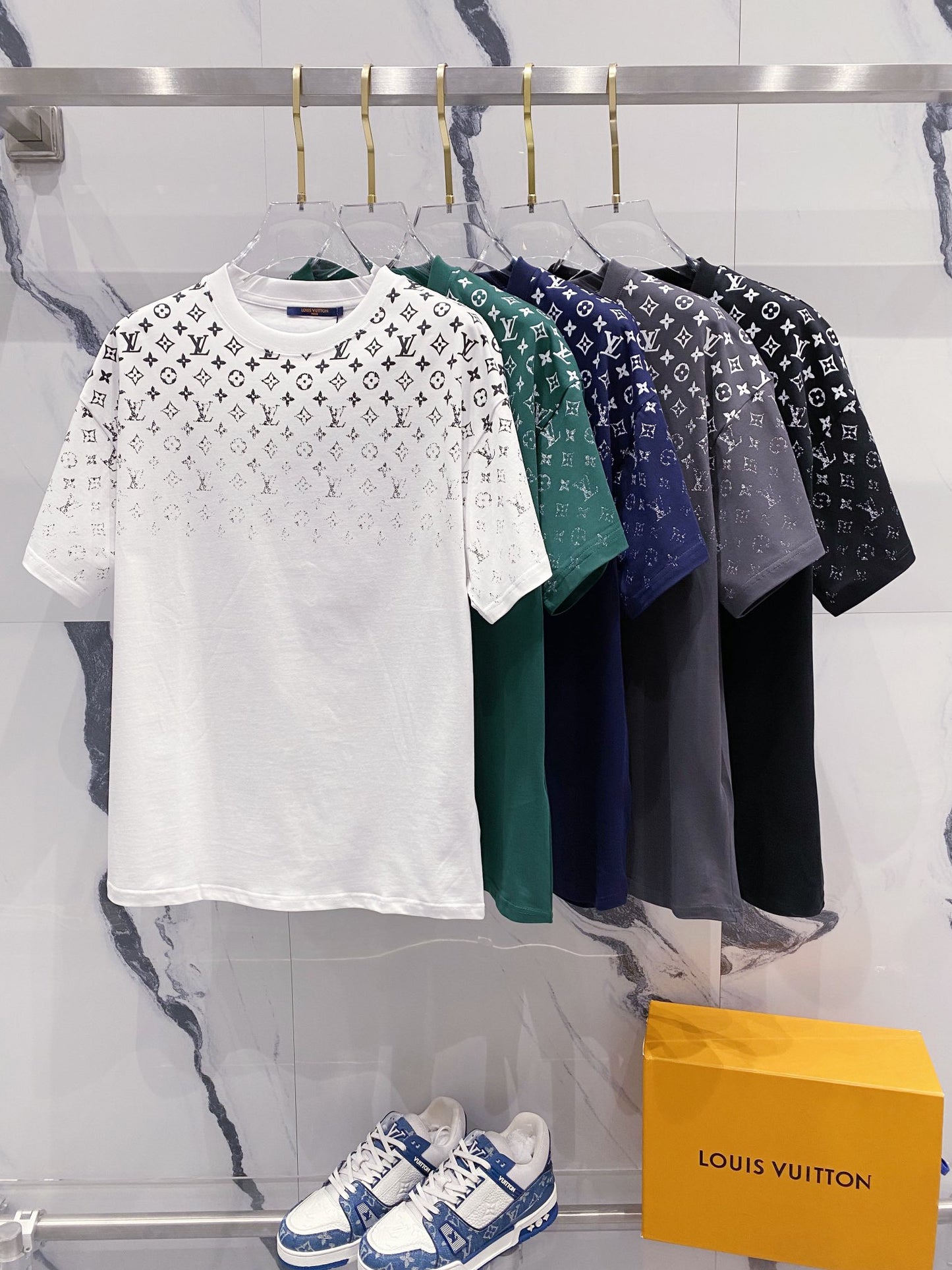 Louis Vuitton Monogram Gradient T-Shirt – Green & White