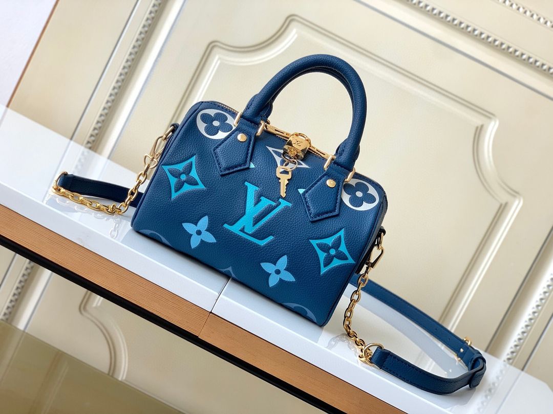 Louis Vuitton Nano Speedy bag "BLUE"