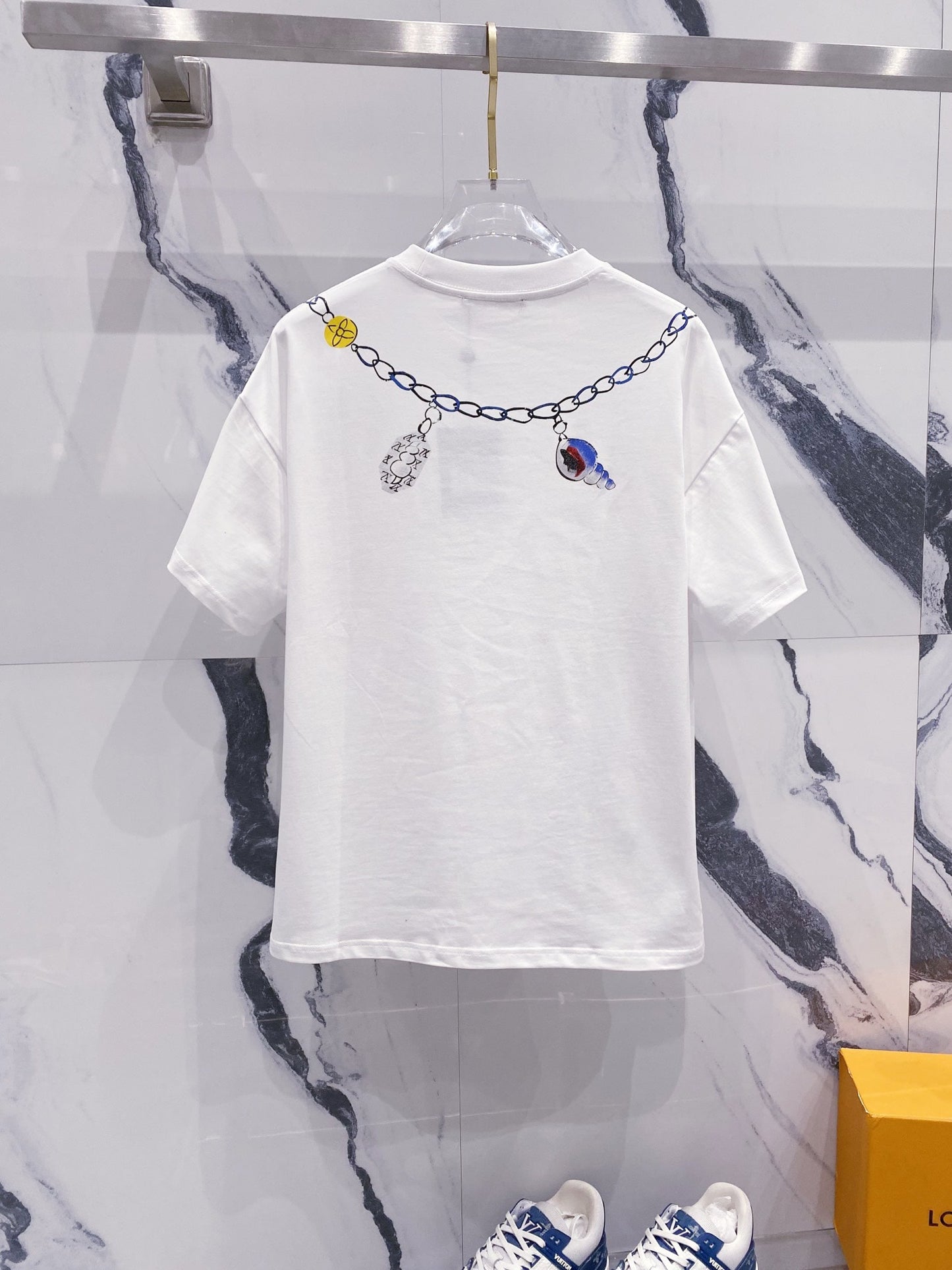Louis Vuitton Nautical Necklace Graphic T-Shirt – White