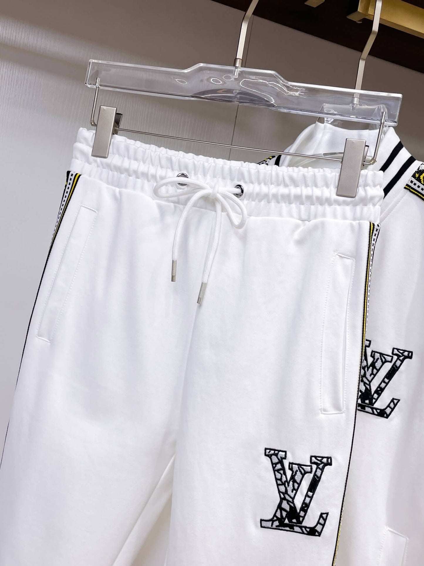 Louis Vuitton Oversized LV Patch Monogram Tape Tracksuit White