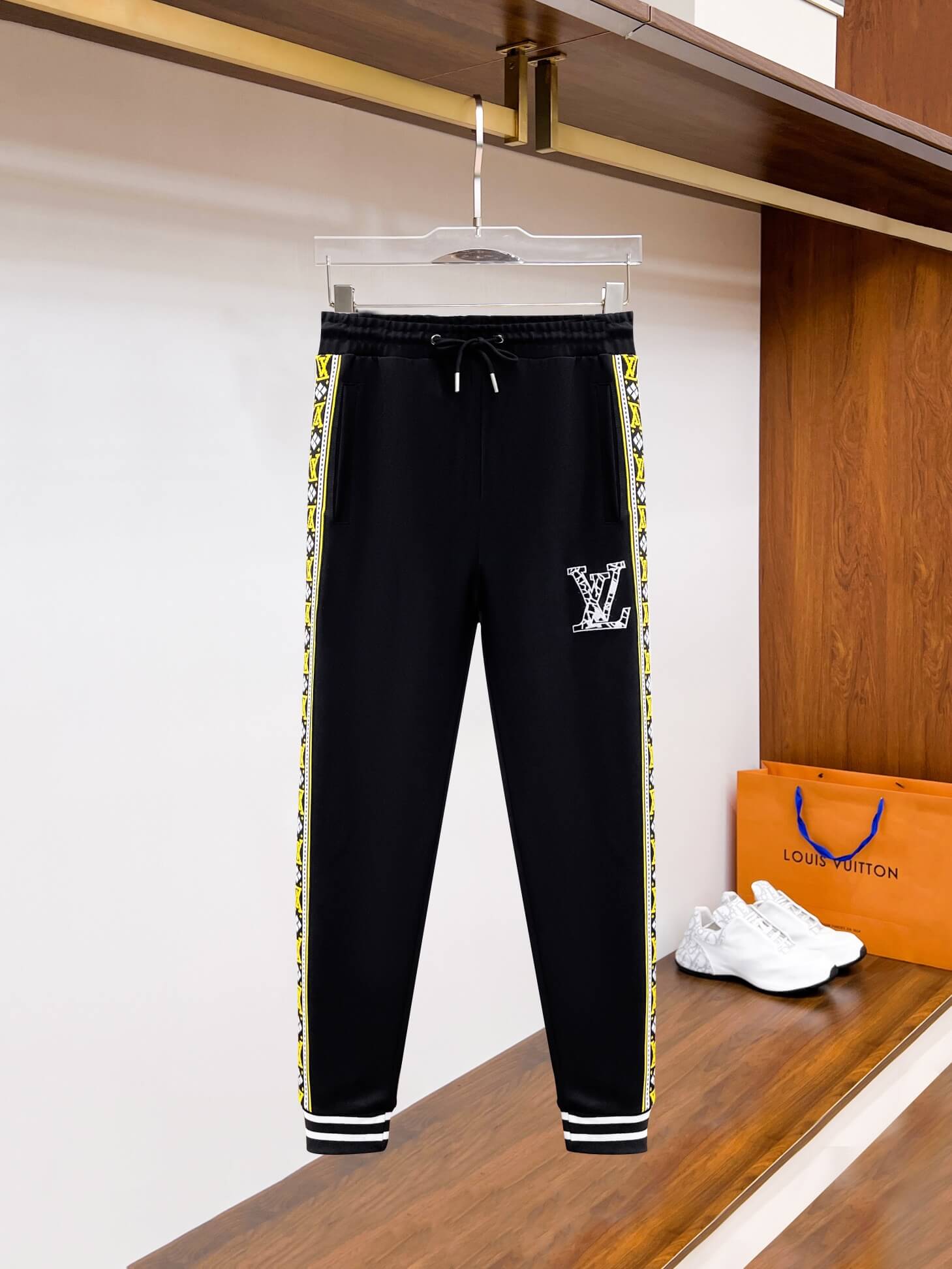 Louis Vuitton Oversized LV Patch Monogram Tape Tracksuit Black