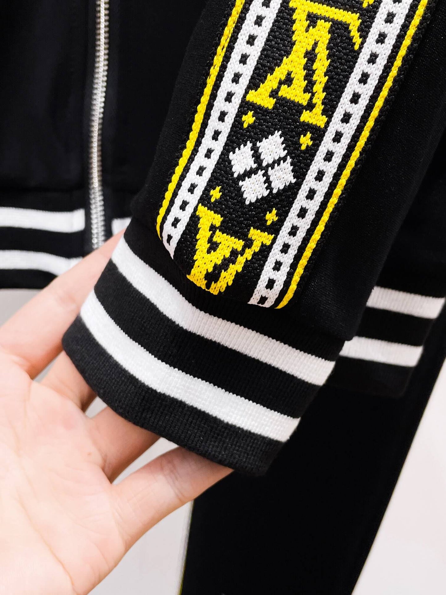 Louis Vuitton Oversized LV Patch Monogram Tape Tracksuit Black
