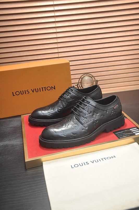 Louis Vuitton Ranger Derby – Black Monogram Empreinte Leather