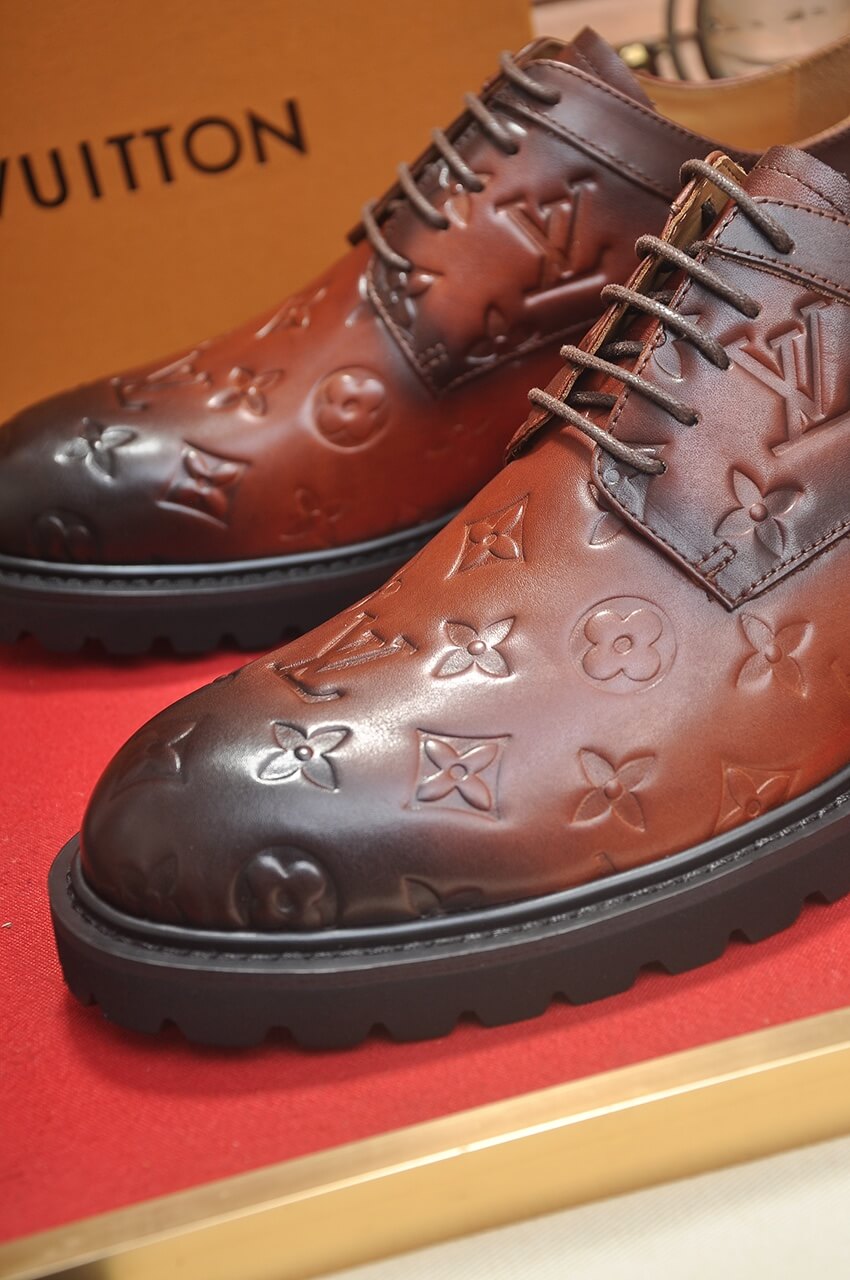 Louis Vuitton Ranger Derby – Cognac Brown Monogram Empreinte Leather