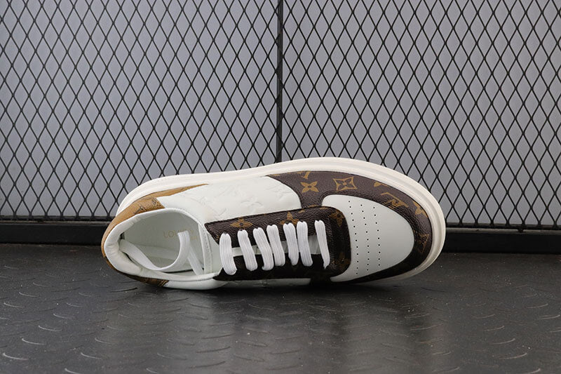 Louis Vuitton Time Out Sneaker – White Monogram Empreinte & Canvas Mix
