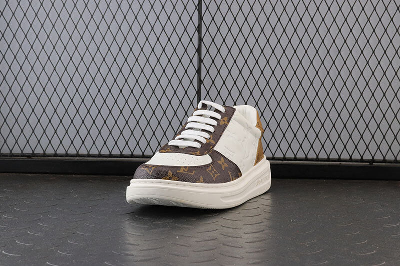 Louis Vuitton Time Out Sneaker – White Monogram Empreinte & Canvas Mix