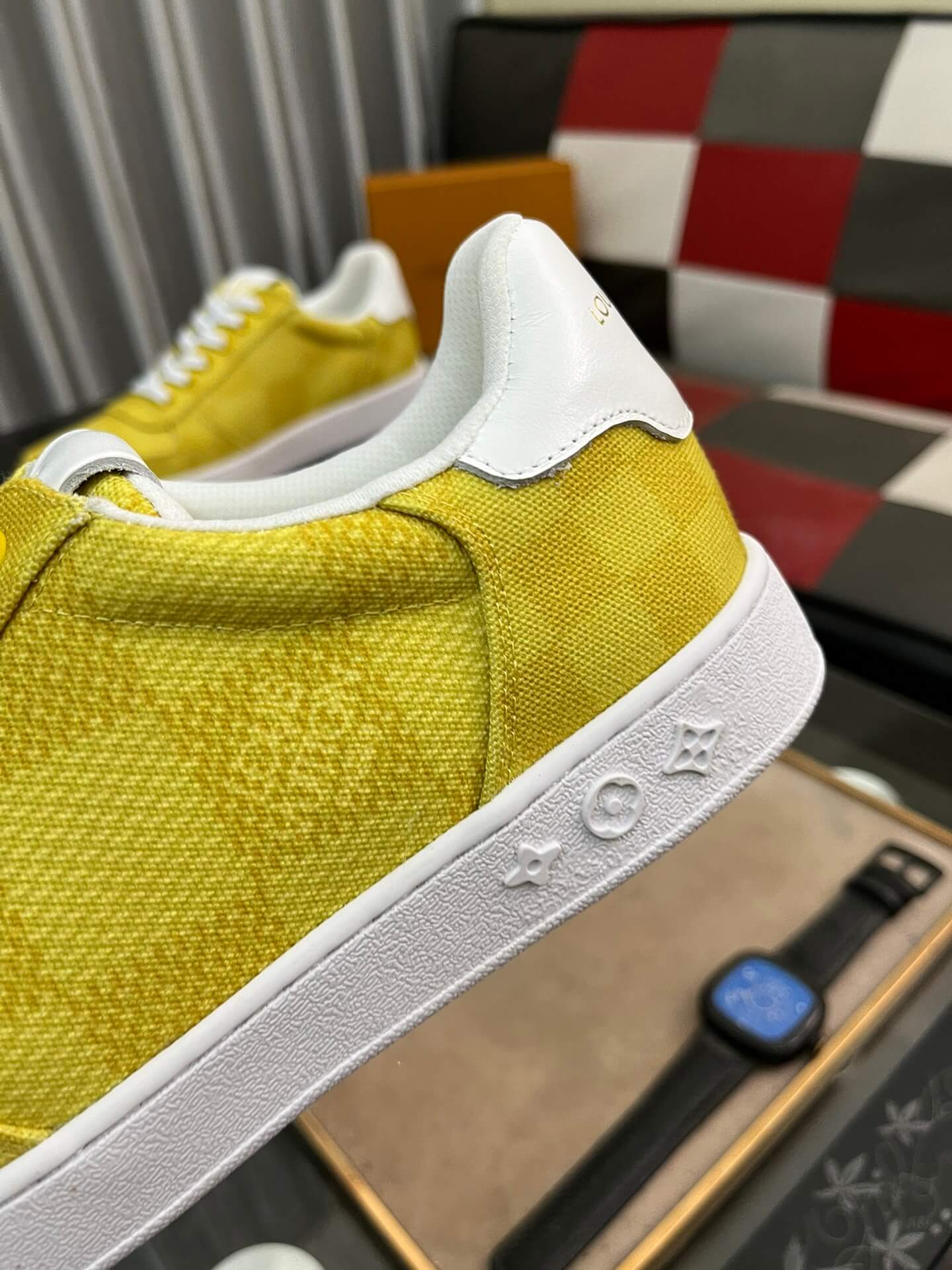 Louis Vuitton Troca Sneaker – Yellow Damier Denim & White