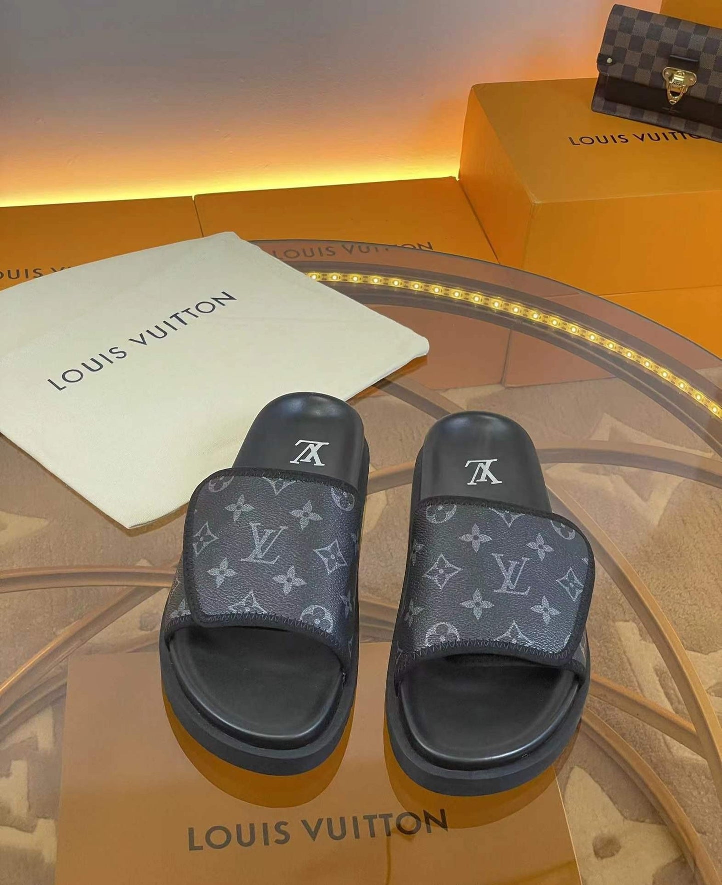Louis Vuitton Waterfront Mule – Monogram Eclipse Canvas