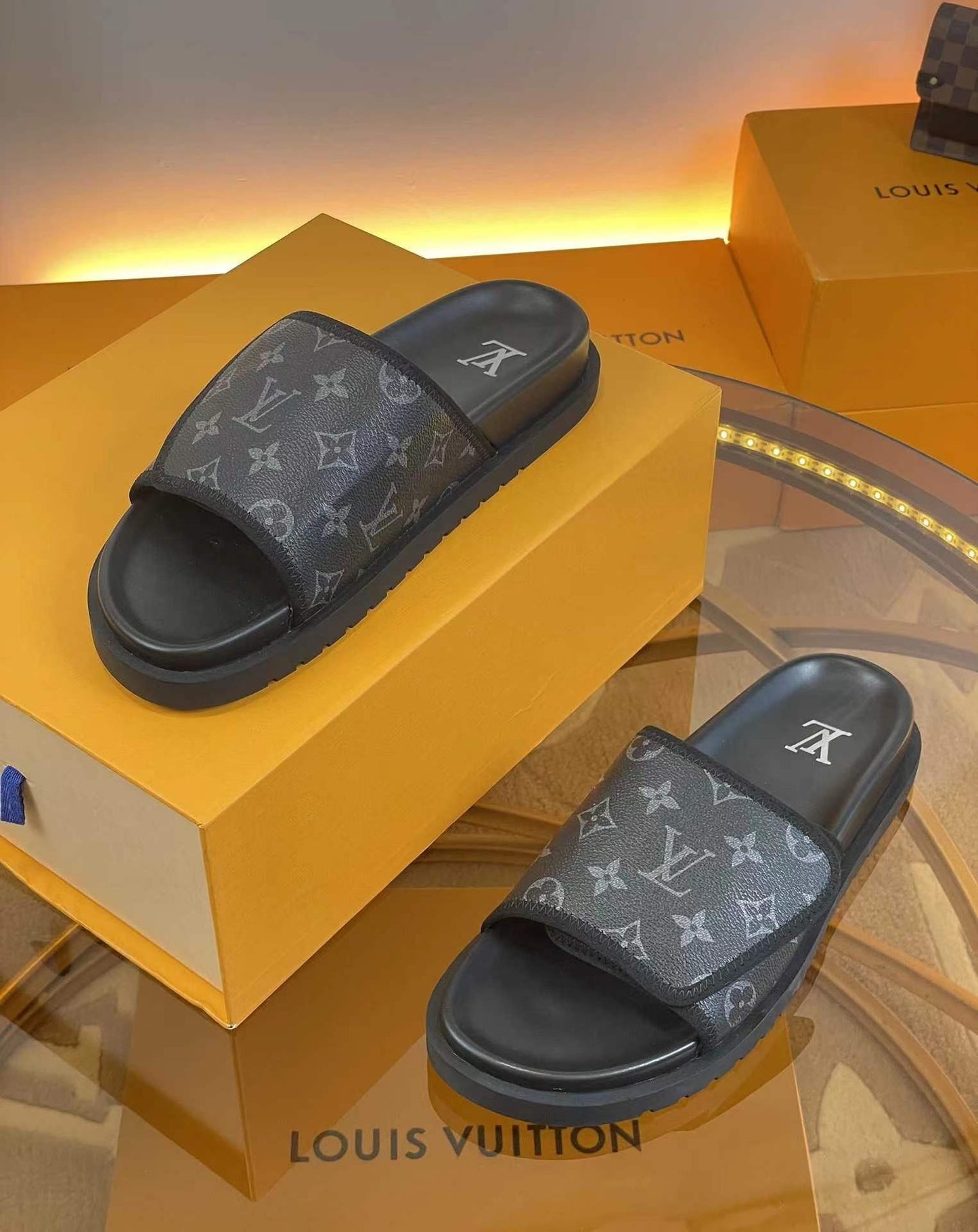 Louis Vuitton Waterfront Mule – Monogram Eclipse Canvas