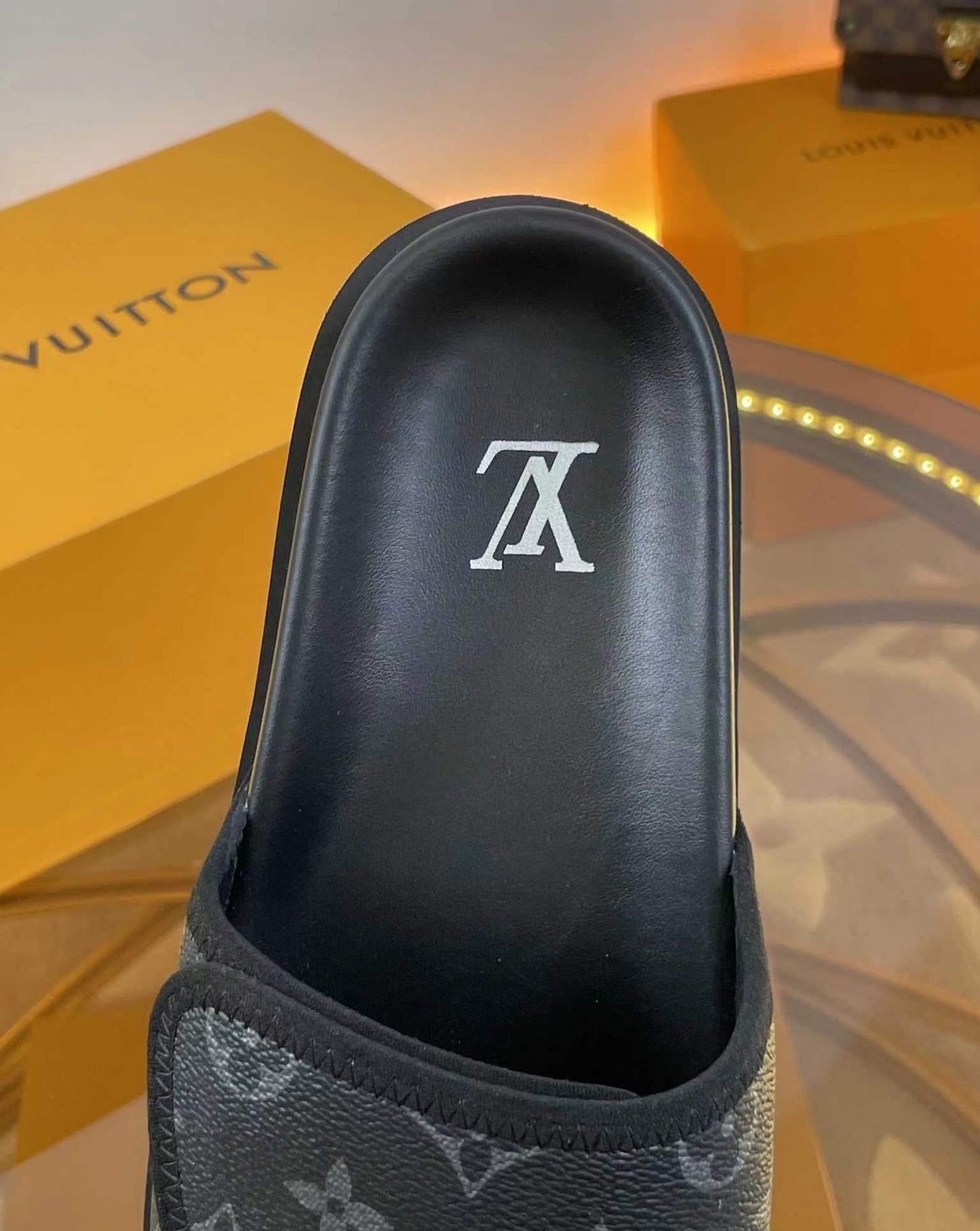 Louis Vuitton Waterfront Mule – Monogram Eclipse Canvas
