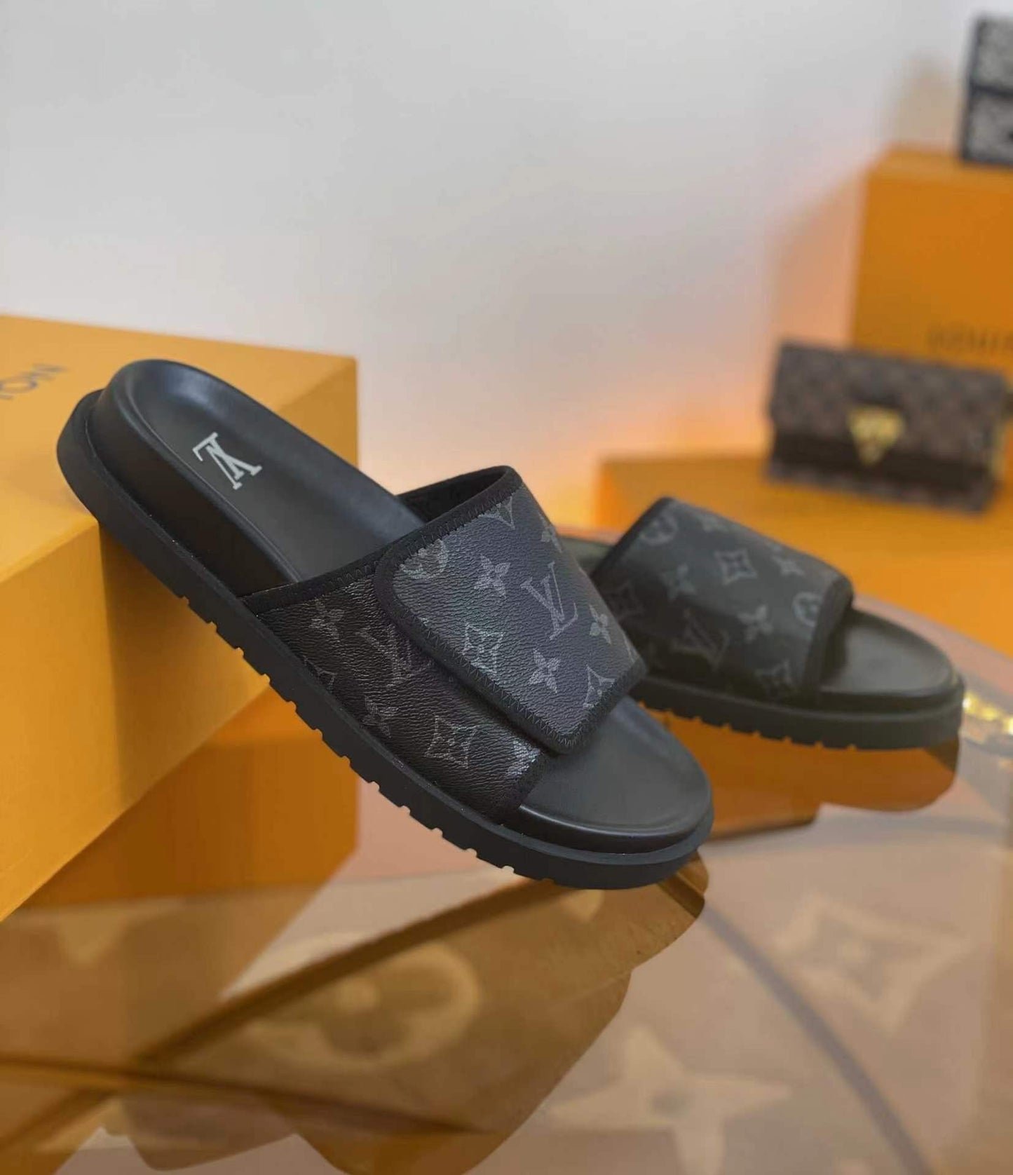 Louis Vuitton Waterfront Mule – Monogram Eclipse Canvas