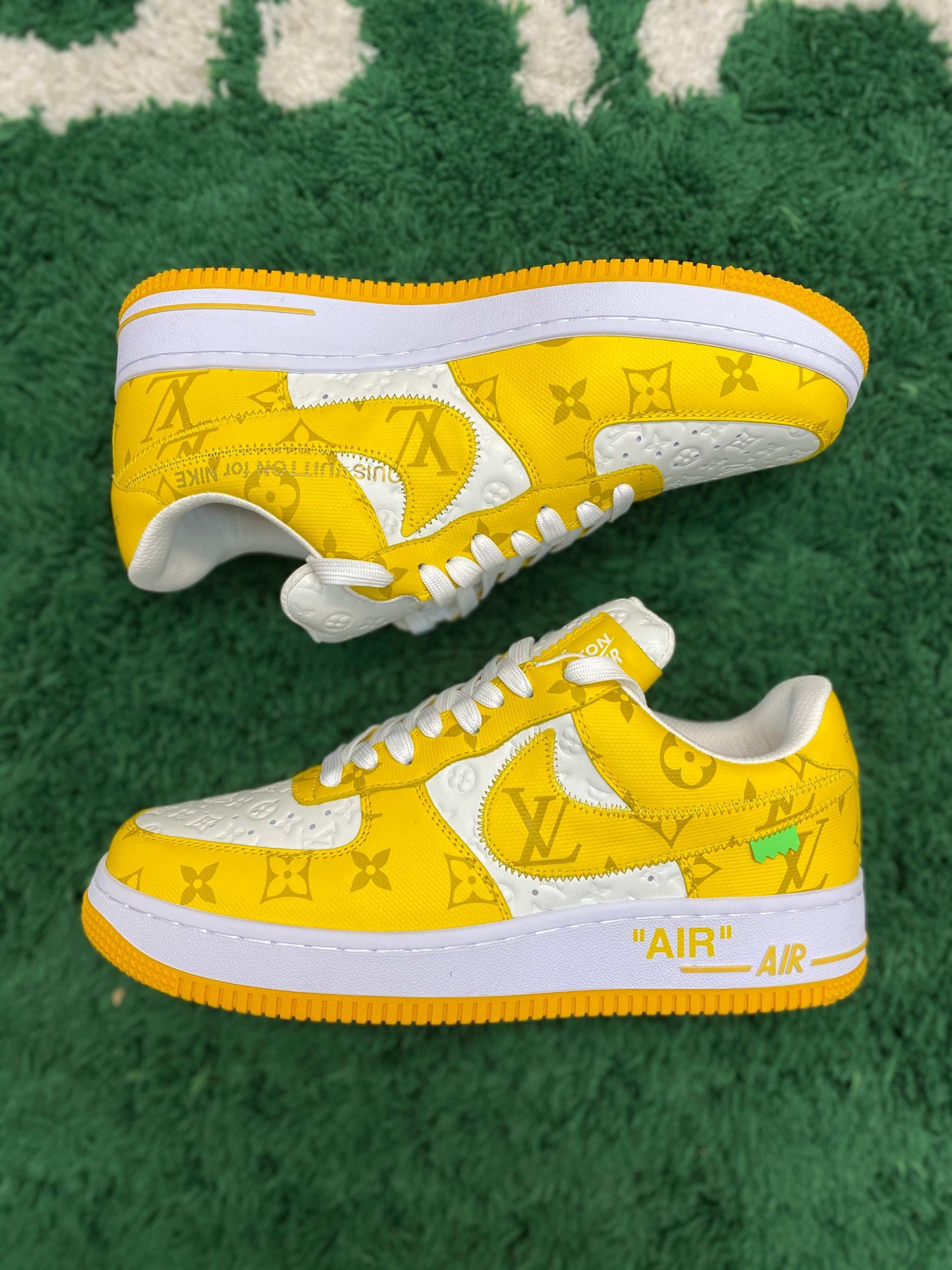 Louis Vuitton x Nike Air Force 1 Low by Virgil Abloh – White & Yellow Monogram