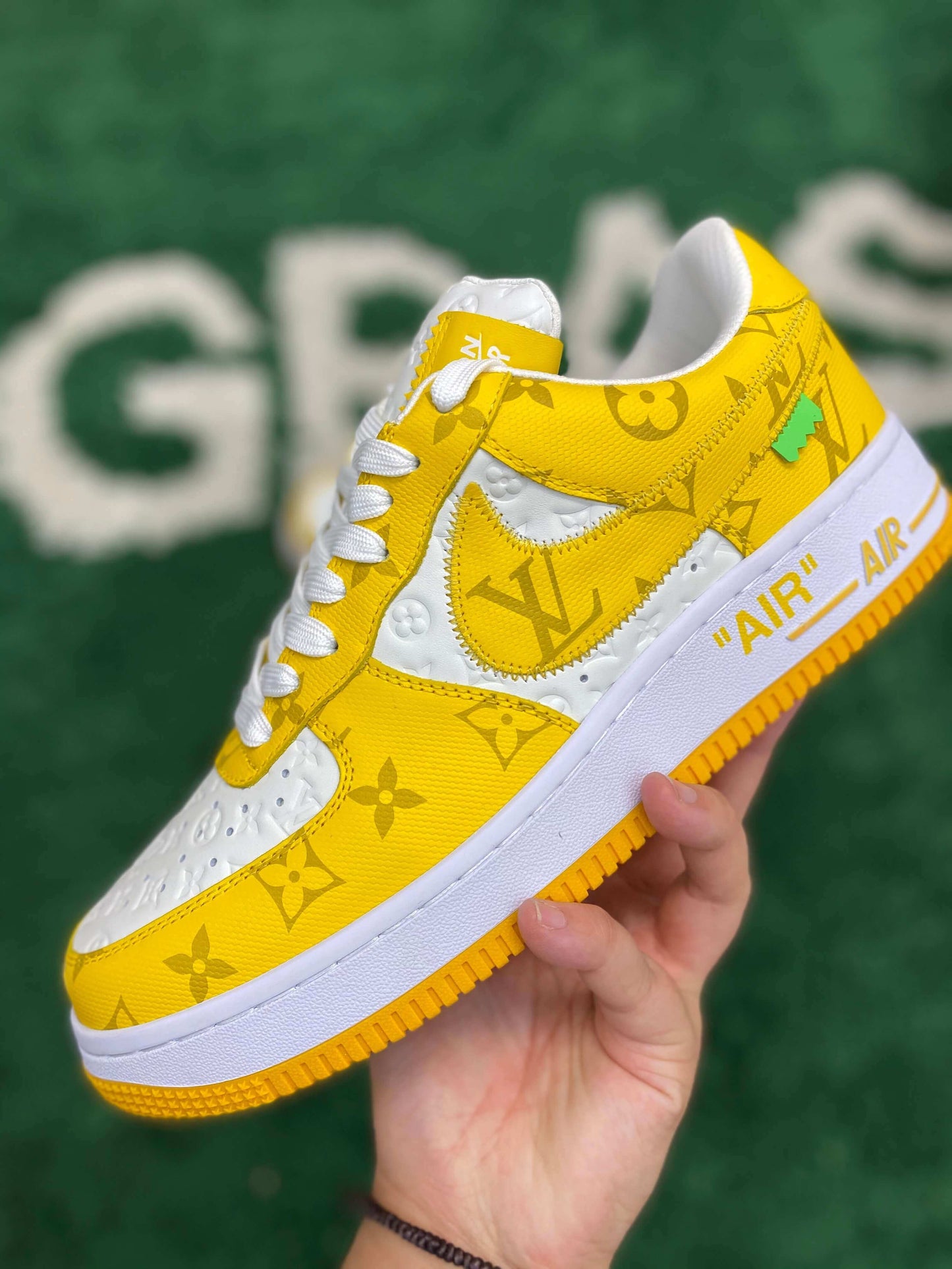 Louis Vuitton x Nike Air Force 1 Low by Virgil Abloh – White & Yellow Monogram