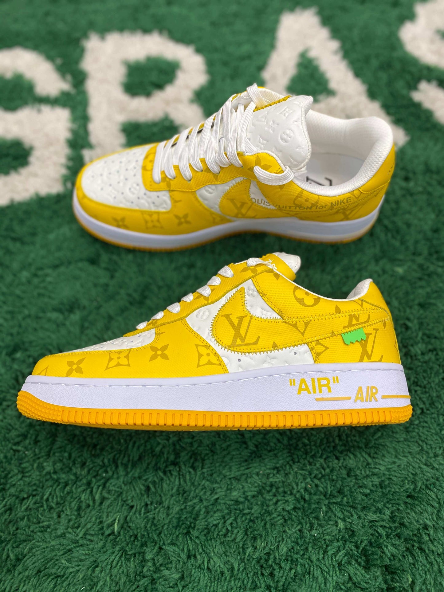 Louis Vuitton x Nike Air Force 1 Low by Virgil Abloh – White & Yellow Monogram