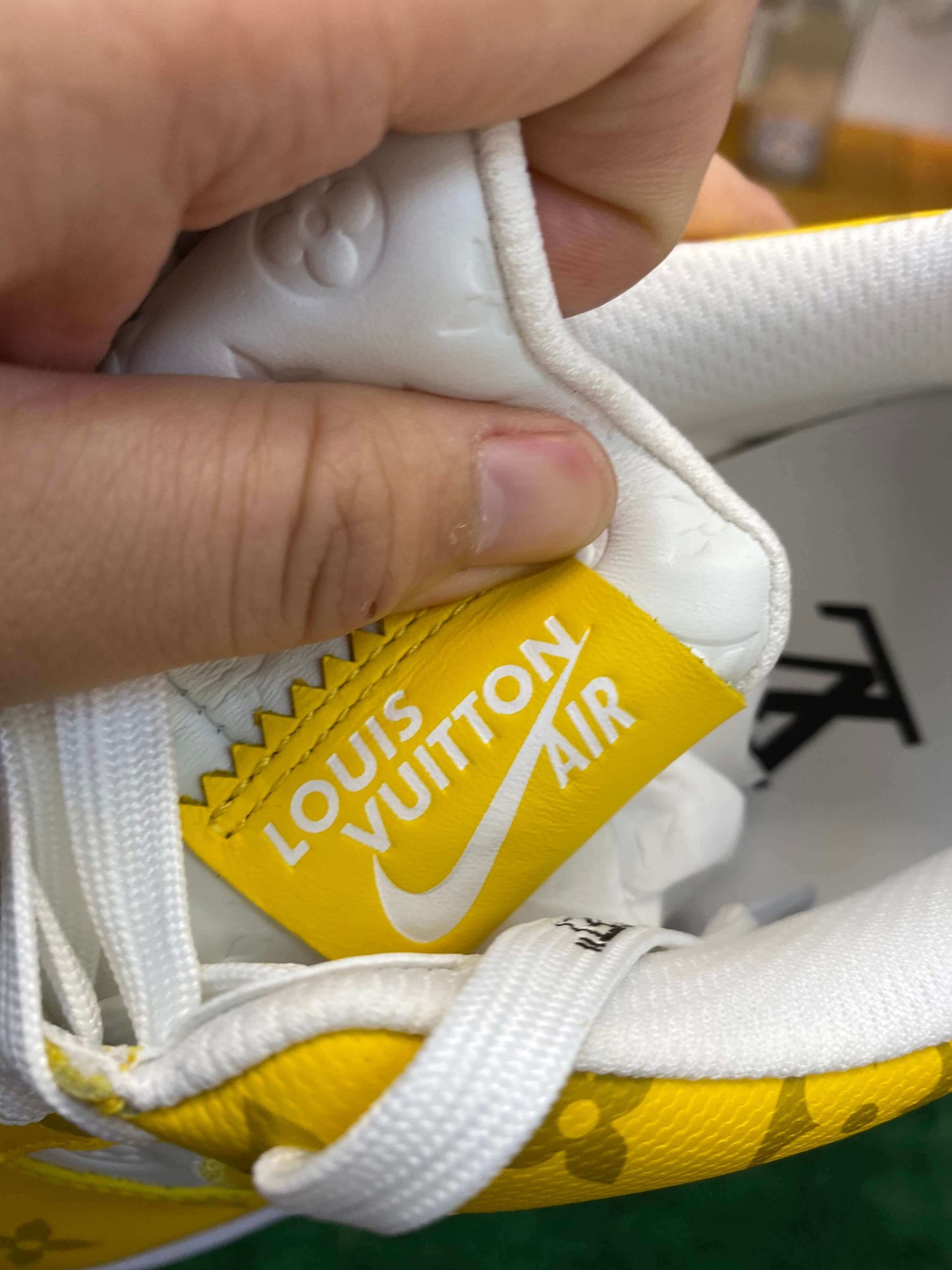 Louis Vuitton x Nike Air Force 1 Low by Virgil Abloh – White & Yellow Monogram