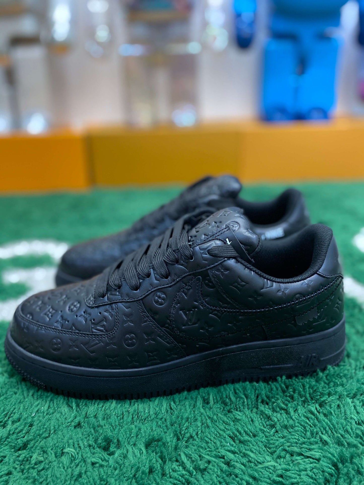 Louis Vuitton x Nike Air Force 1 Low by Virgil Abloh – Triple Black Monogram