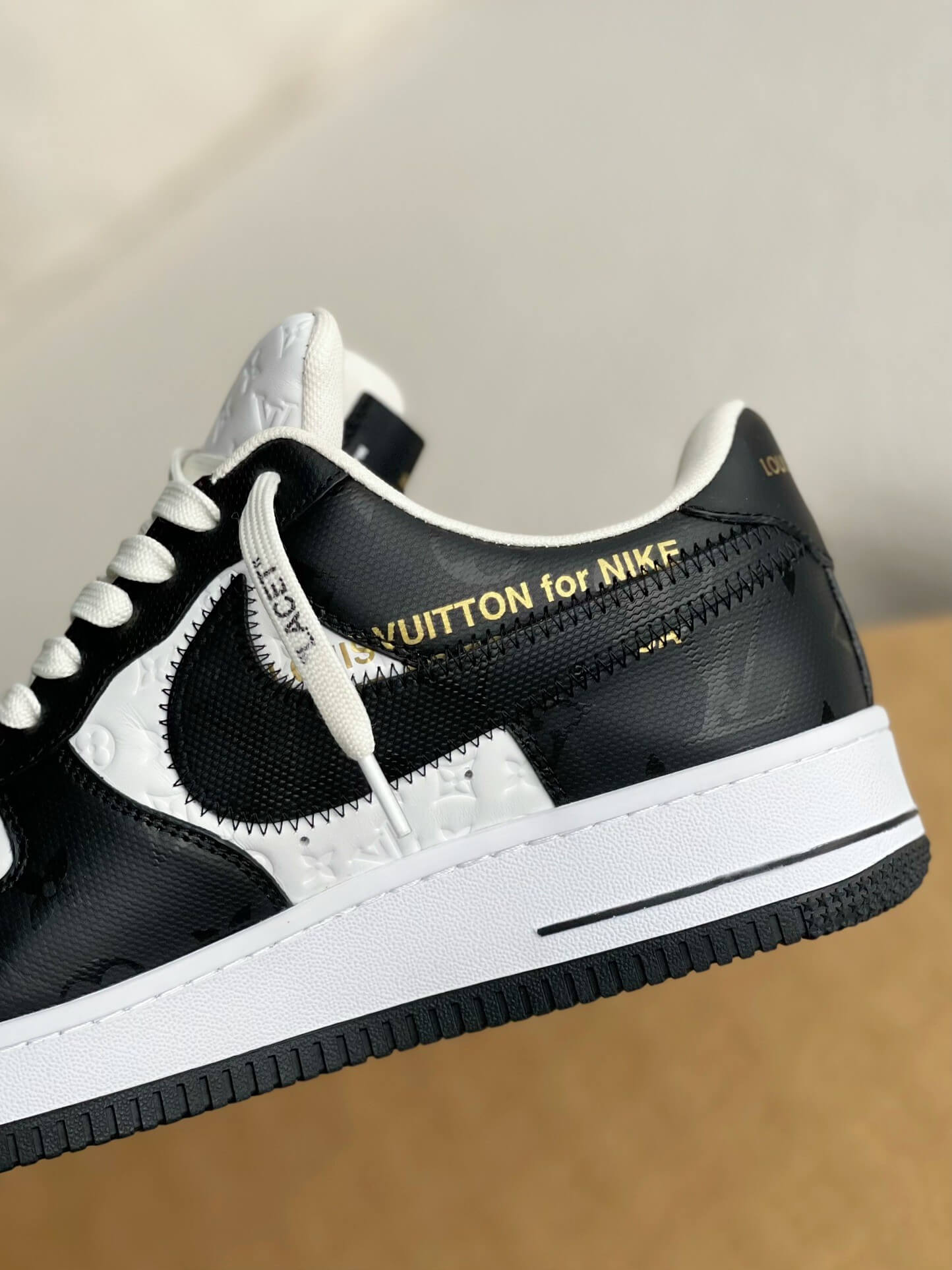 Louis Vuitton x Nike Air Force 1 Low – Black & White Monogram Leather
