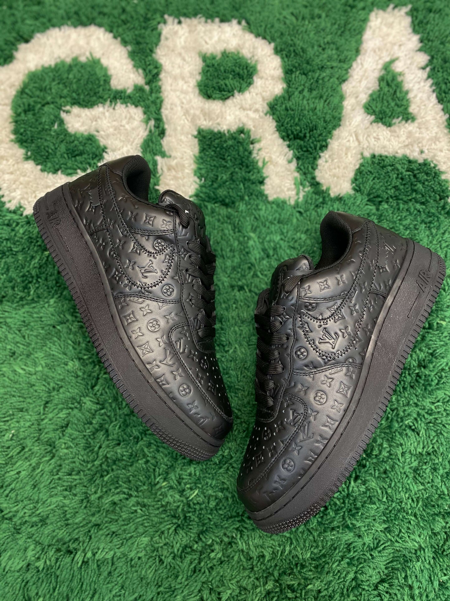 Louis Vuitton x Nike Air Force 1 Low by Virgil Abloh – Triple Black Monogram