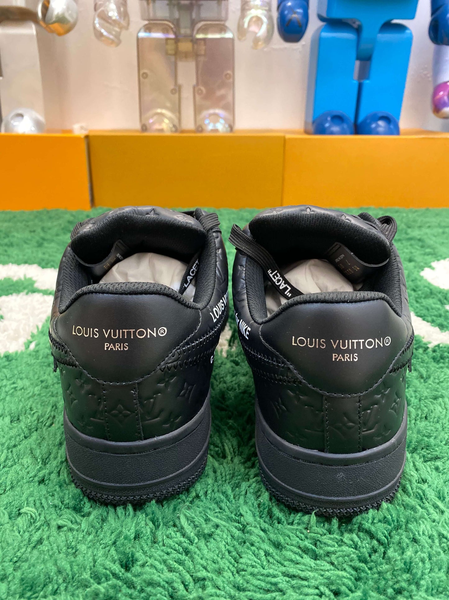 Louis Vuitton x Nike Air Force 1 Low by Virgil Abloh – Triple Black Monogram
