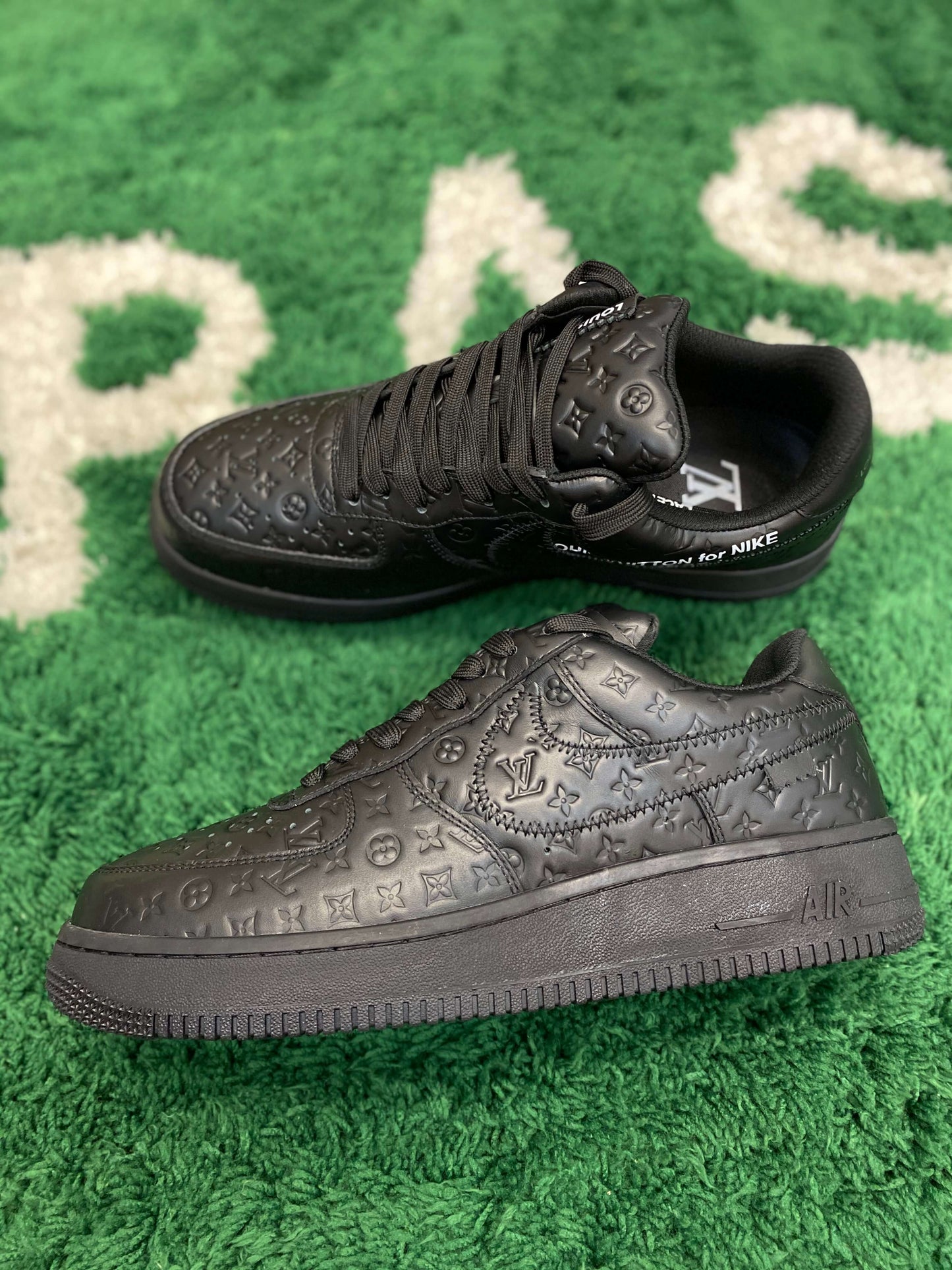 Louis Vuitton x Nike Air Force 1 Low by Virgil Abloh – Triple Black Monogram