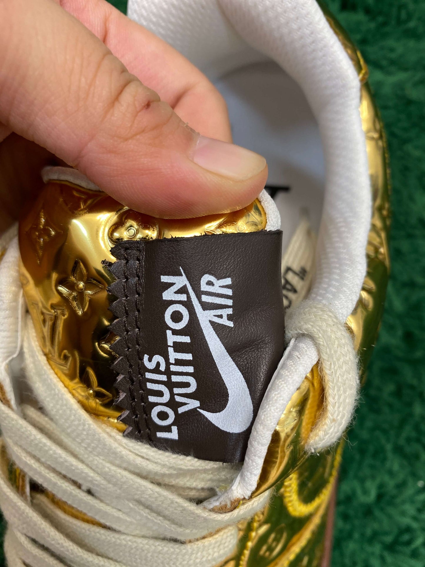 Louis Vuitton x Nike Air Force 1 Low by Virgil Abloh – Metallic Gold