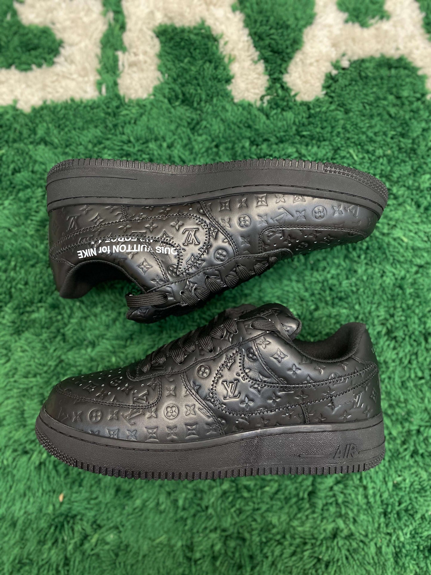 Louis Vuitton x Nike Air Force 1 Low by Virgil Abloh – Triple Black Monogram