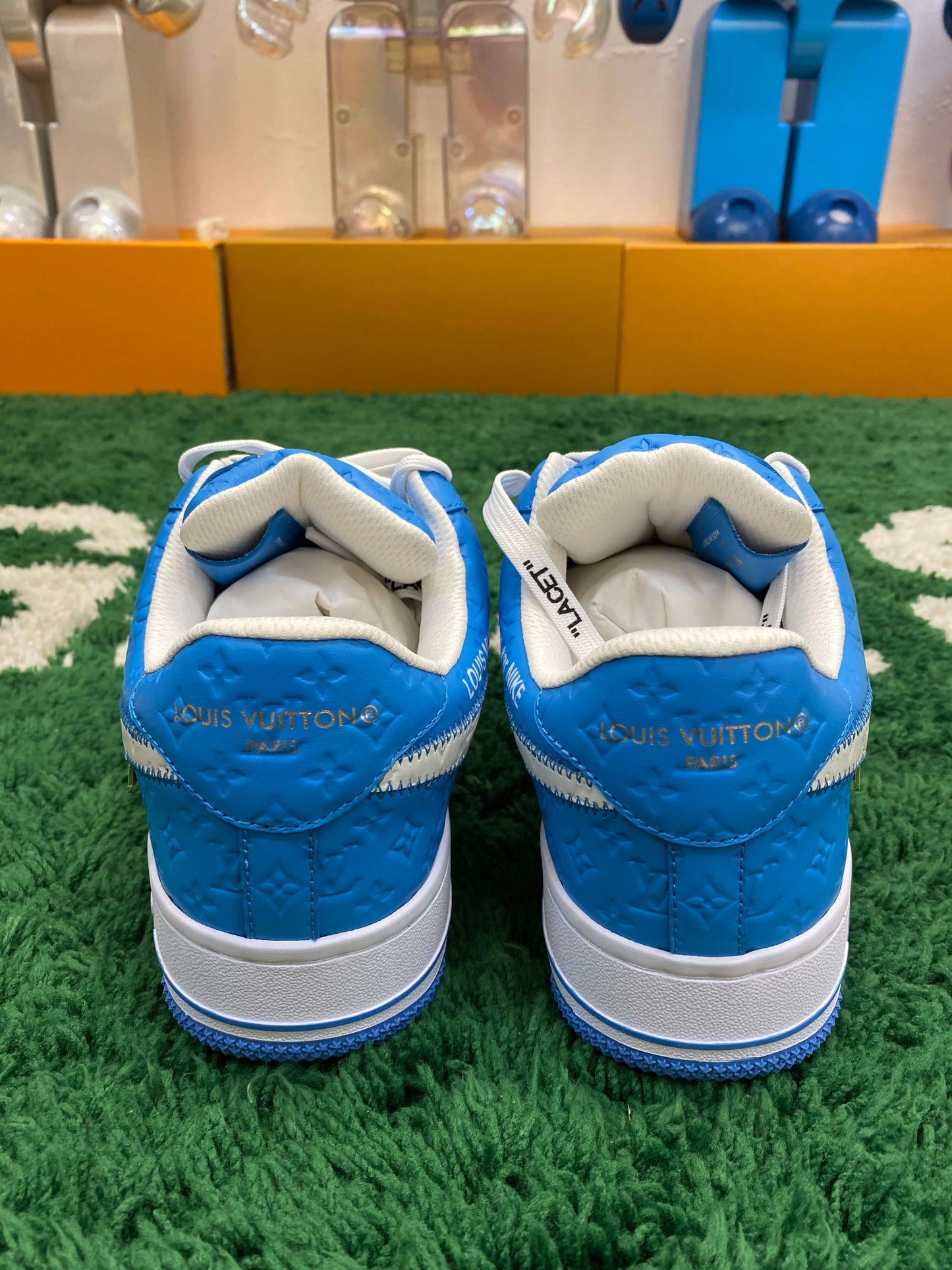 Louis Vuitton x Nike Air Force 1 Low by Virgil Abloh – University Blue Monogram
