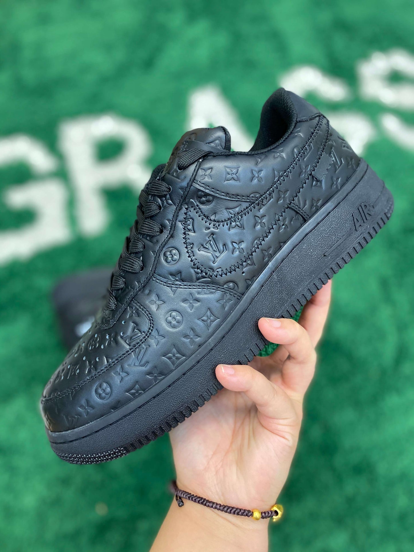 Louis Vuitton x Nike Air Force 1 Low by Virgil Abloh – Triple Black Monogram