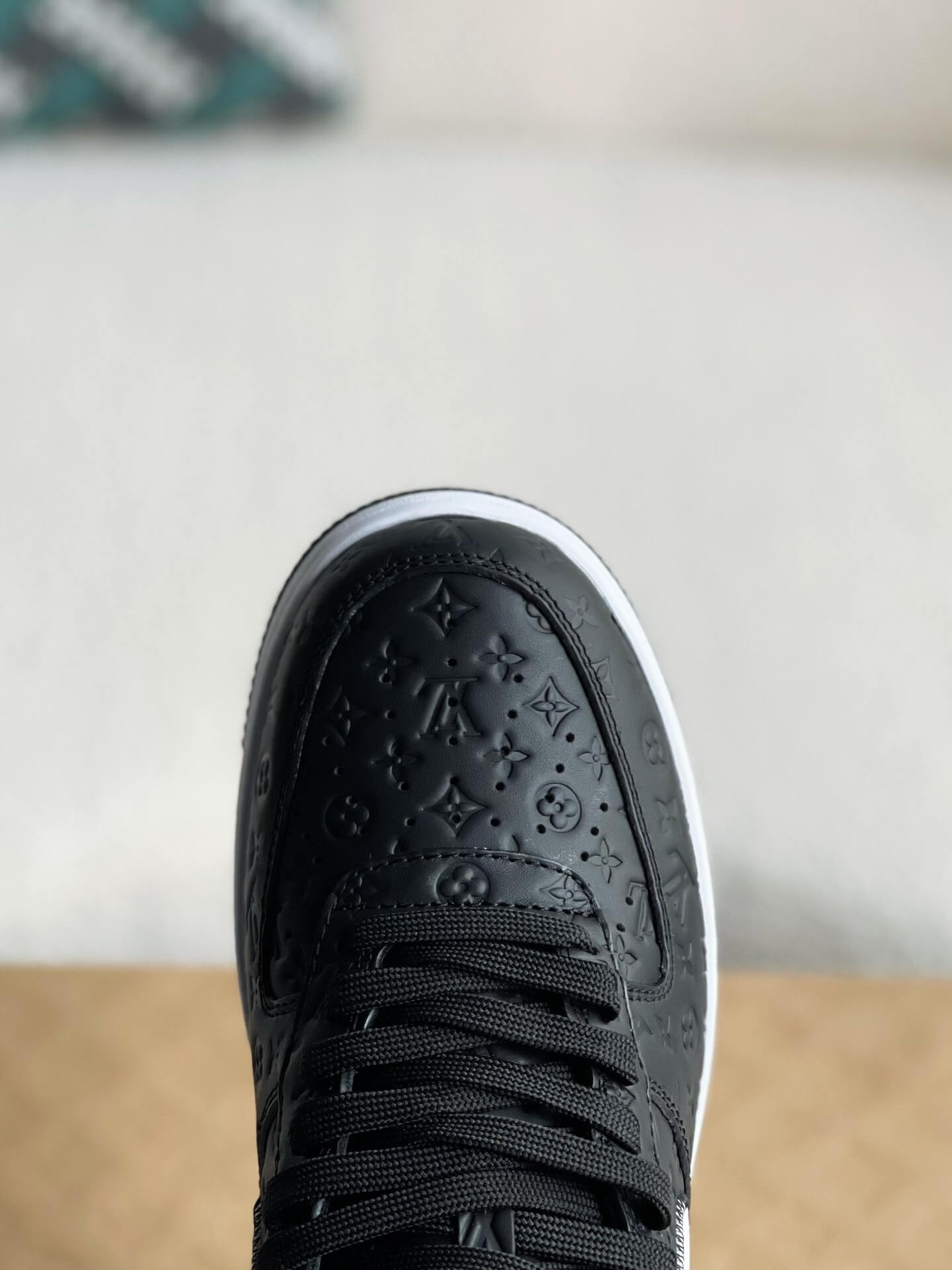 Louis Vuitton x Nike Air Force 1 Low – Black & White Monogram Leather