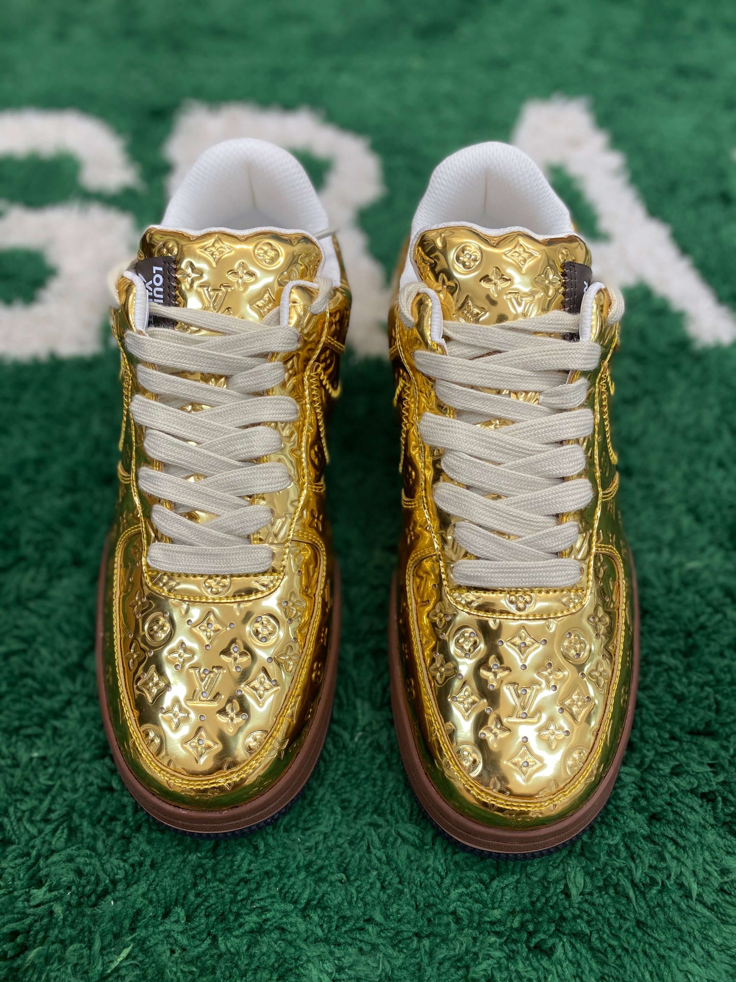 Louis Vuitton x Nike Air Force 1 Low by Virgil Abloh – Metallic Gold