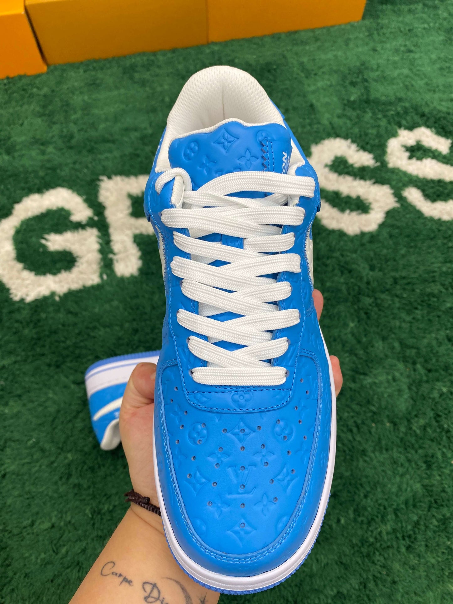 Louis Vuitton x Nike Air Force 1 Low by Virgil Abloh – University Blue Monogram