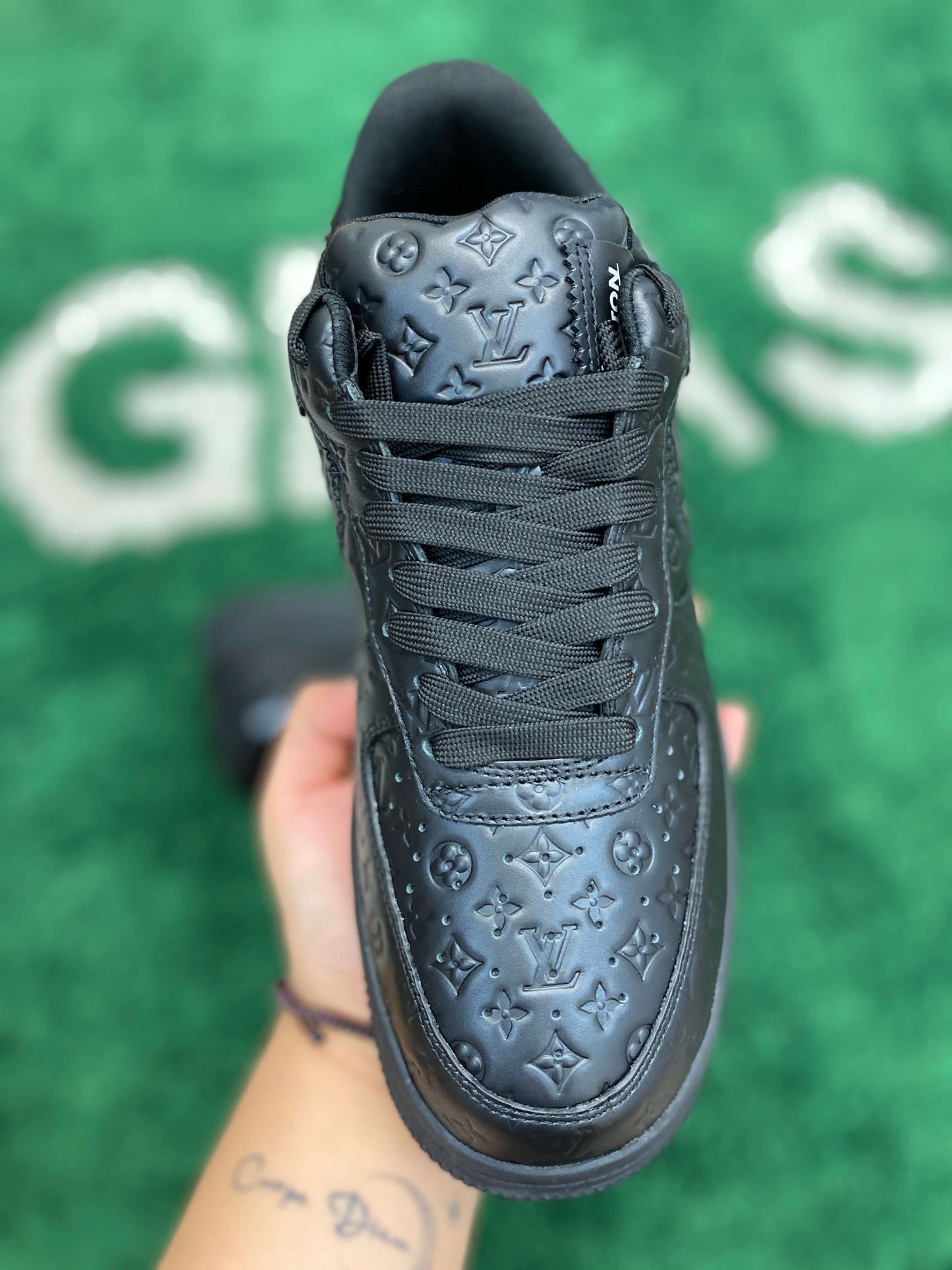 Louis Vuitton x Nike Air Force 1 Low by Virgil Abloh – Triple Black Monogram