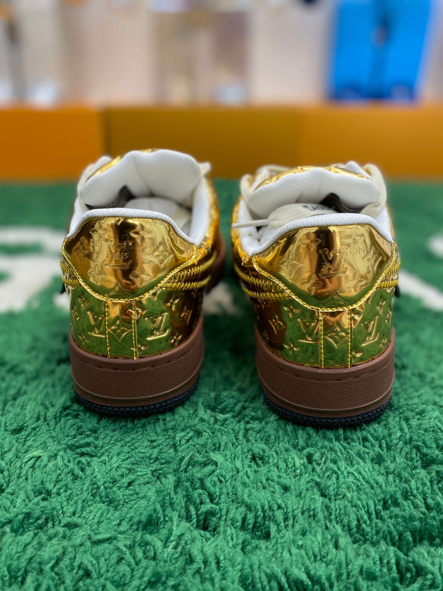 Louis Vuitton x Nike Air Force 1 Low by Virgil Abloh – Metallic Gold