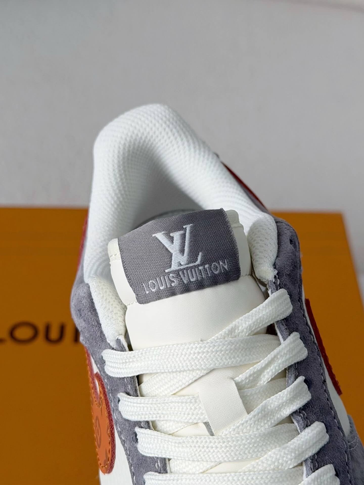 Louis Vuitton x Nike Air Force 1 Low – Grey, White & Monogram Orange