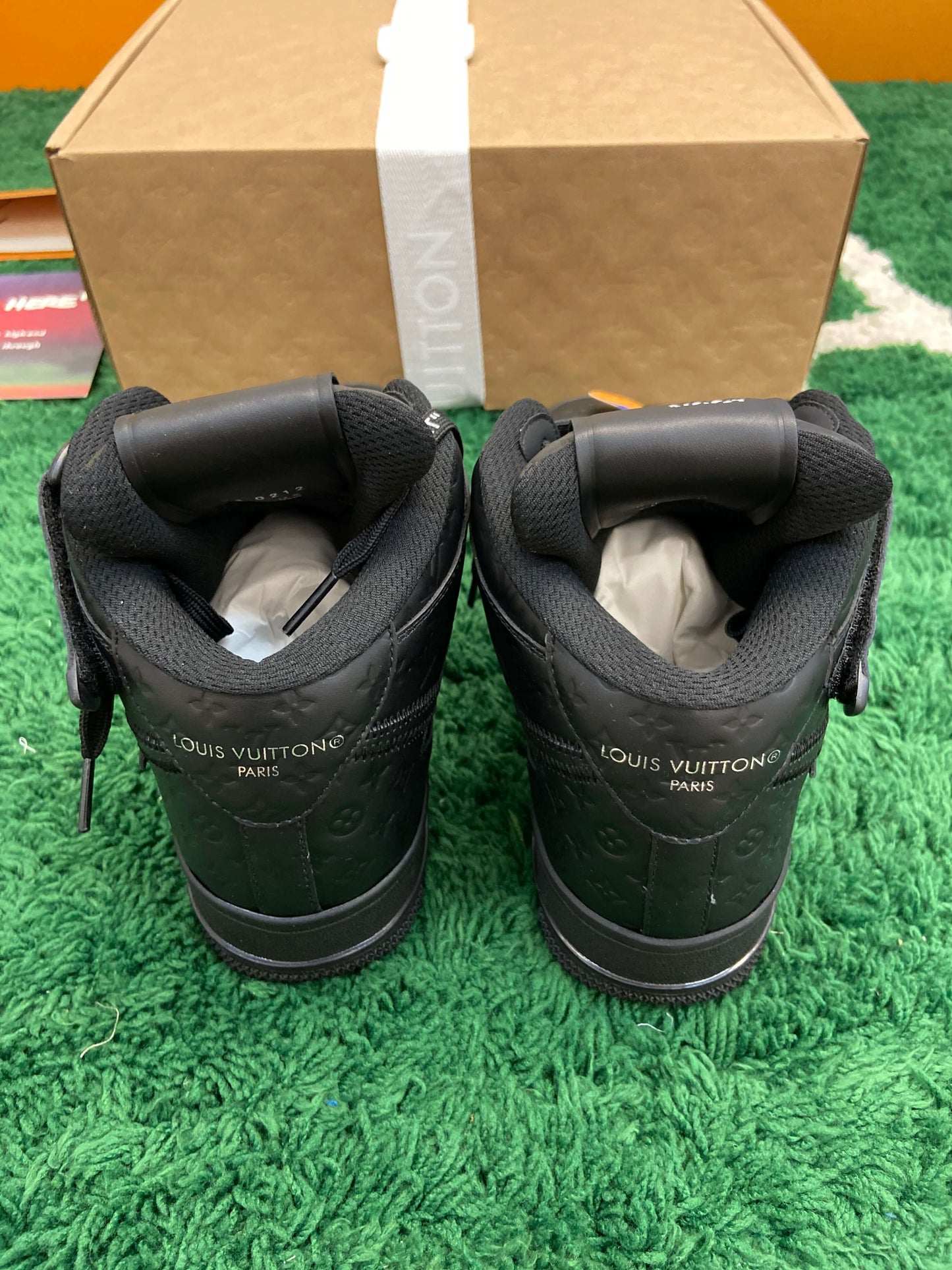 Louis Vuitton x Nike Air Force 1 Mid by Virgil Abloh – Triple Black Monogram