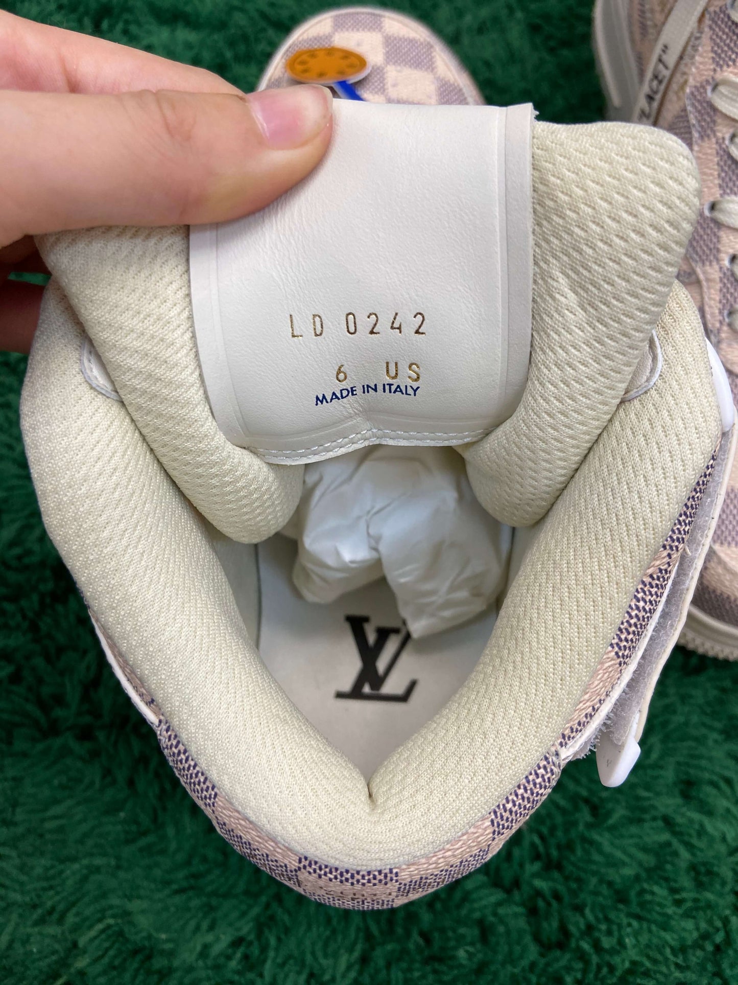 Louis Vuitton x Nike Air Force 1 Mid by Virgil Abloh – Damier Azur Graffit
