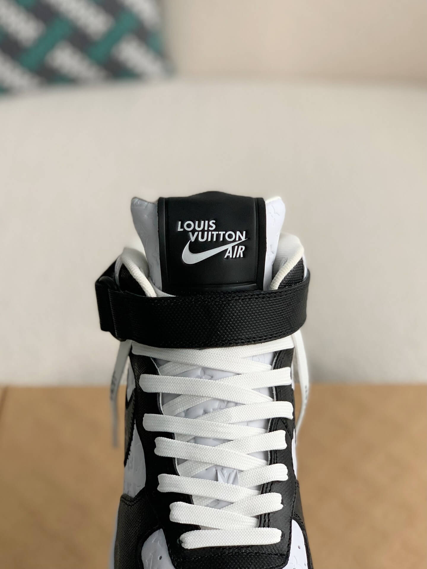 Louis Vuitton x Nike Air Force 1 Mid – White & Black Monogram Leather