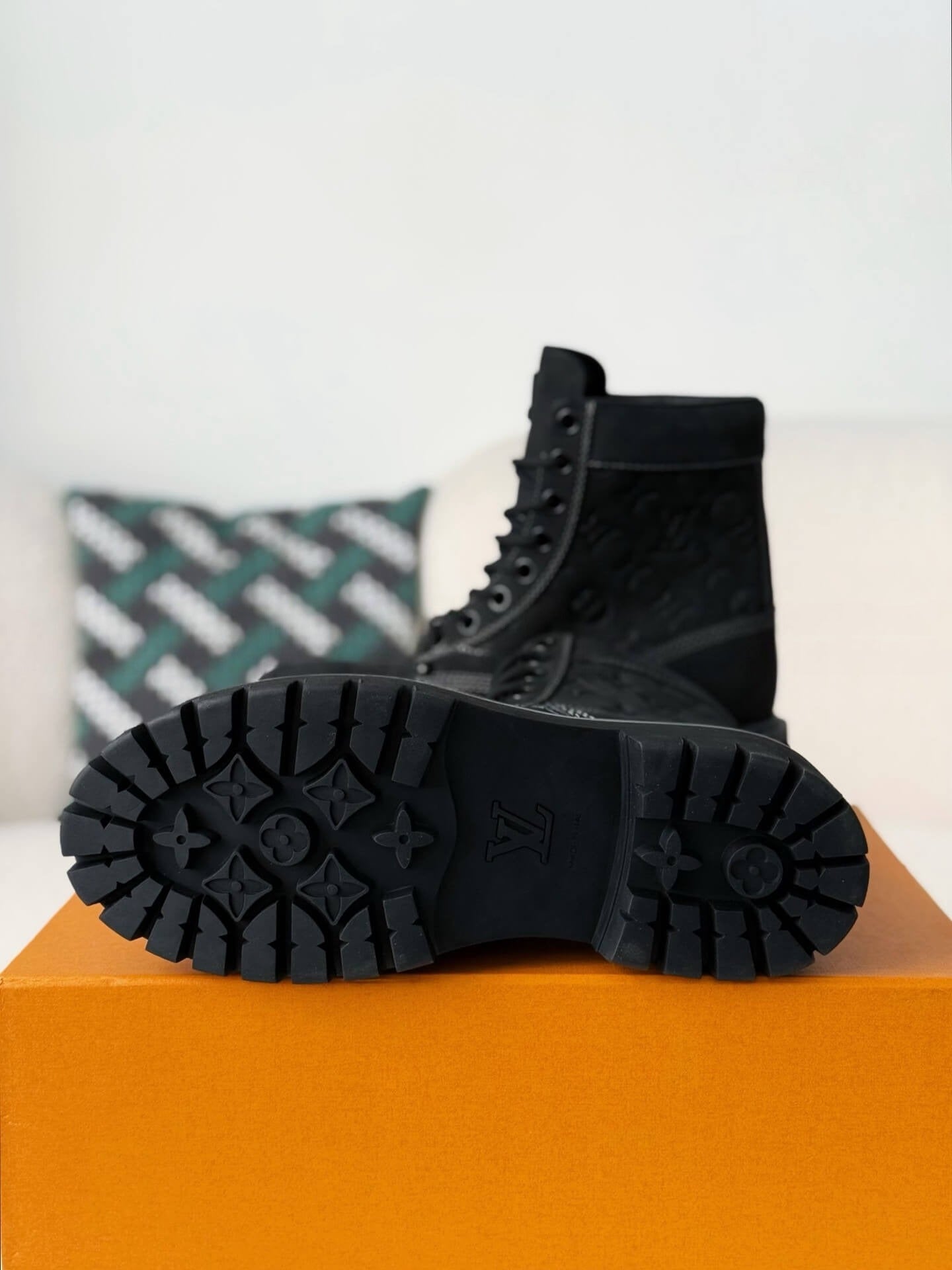Louis Vuitton x Timberland 6-In Ankle Boot – Black Embossed Monogram Nubuck