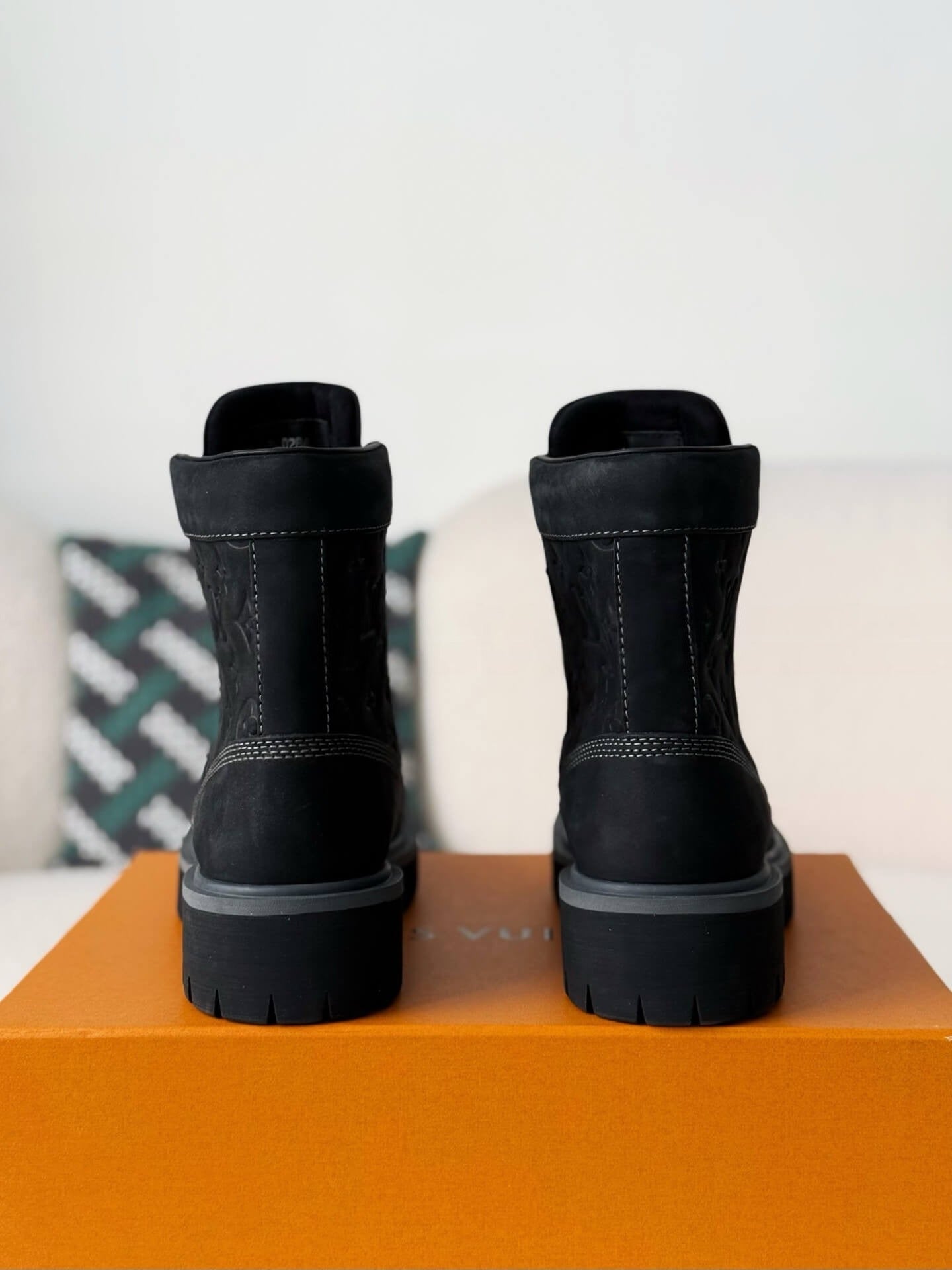 Louis Vuitton x Timberland 6-In Ankle Boot – Black Embossed Monogram Nubuck