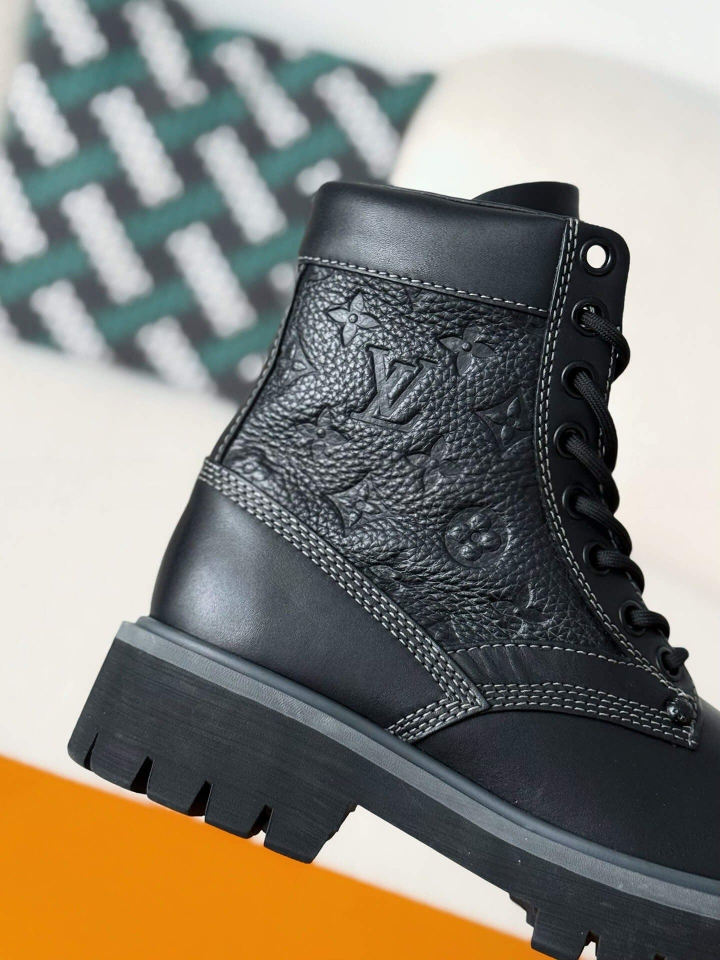 Louis Vuitton x Timberland 6-In Ankle Boot – Black Monogram Embossed